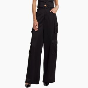 Favorite Daughter Satin Cargo Pants